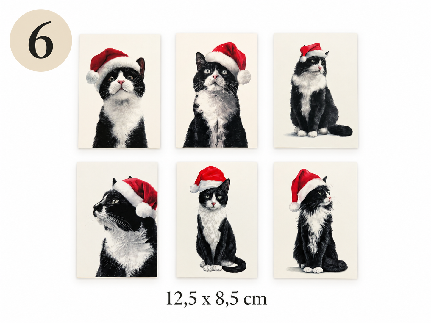 Kerstkaartjes met enveloppe 6x - Afbeelding 7